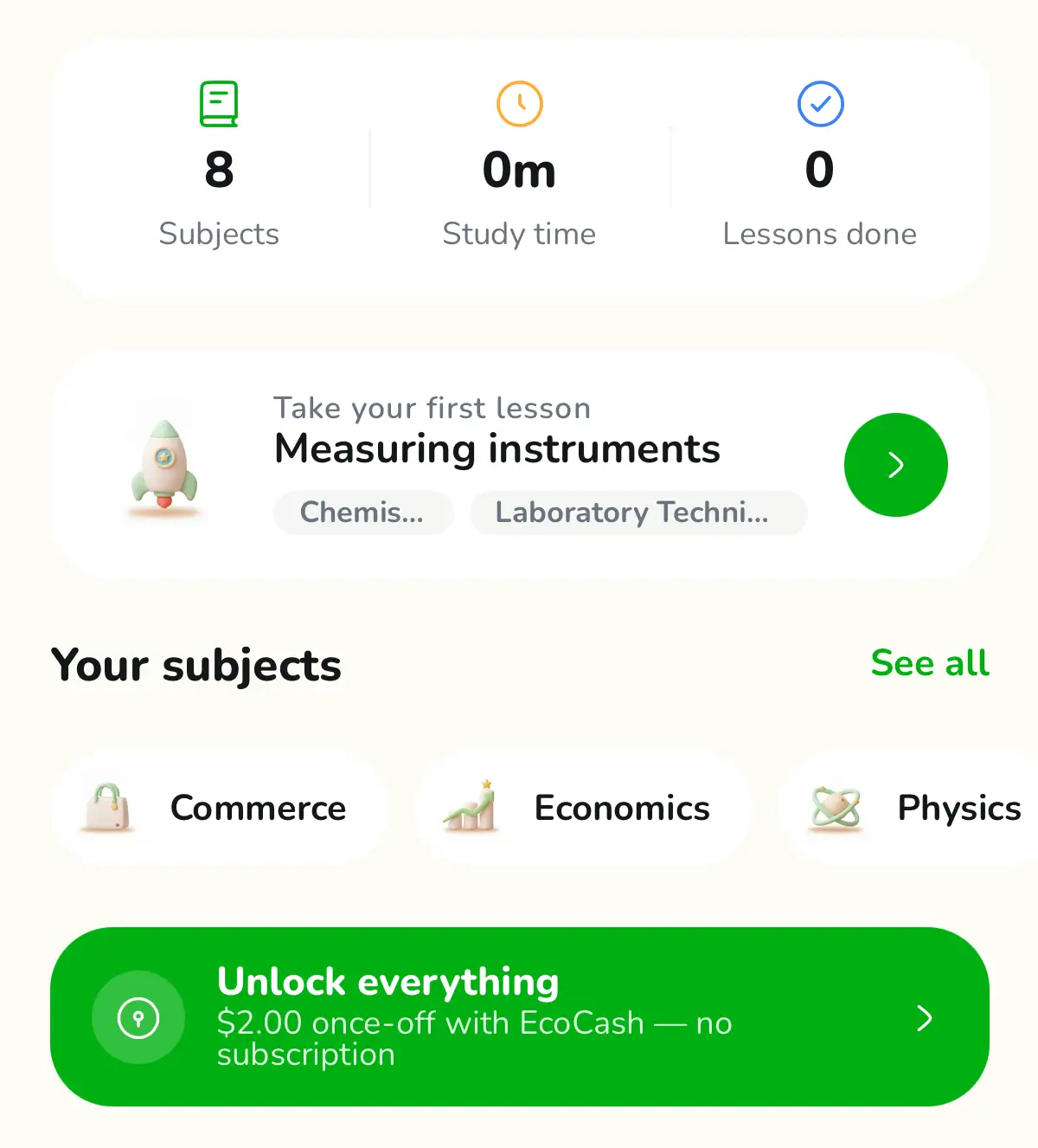 Kytte IGCSE learning app screenshot